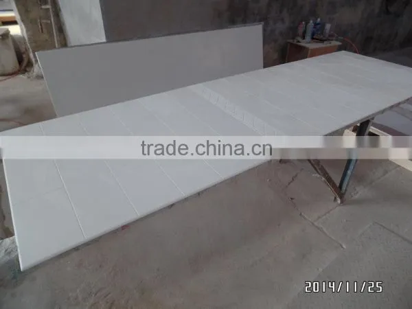 Hotel Bathroom Cultured Marble Tub Surround With Belt Line photo-4
