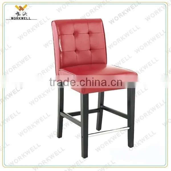 WorkWell PU High Quality Dining Room Chair With High Rubber Wood Legs photo-5