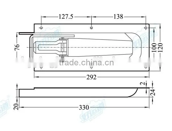 03121 Recessed Tailboard Catch photo-2