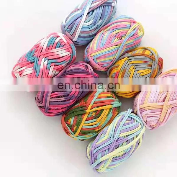 Yarn Handbag T-shirt Yarn Crochet Hand Knitting Cotton Spaghetti For Crochet photo-4