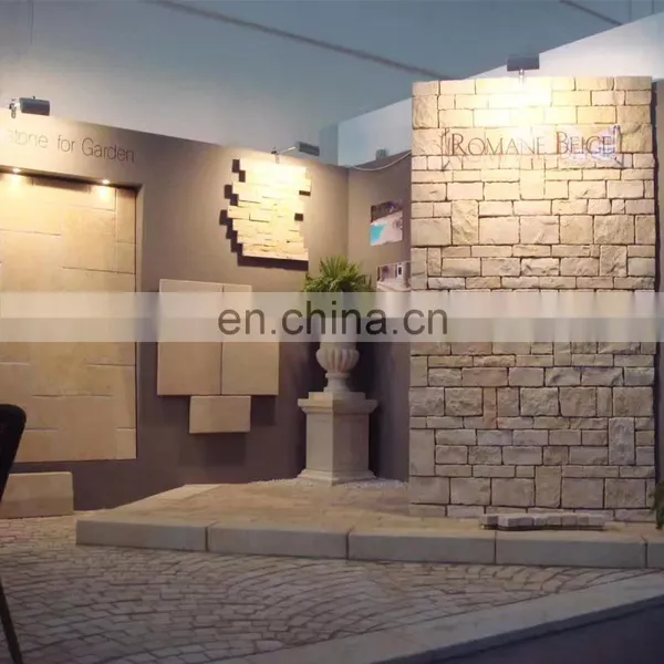 Outdoor Vietnam 3d Limestone Cladding Wall Tiles Exterior/ Limestone Wall Cladding/ Natural Limestone Culture Stone