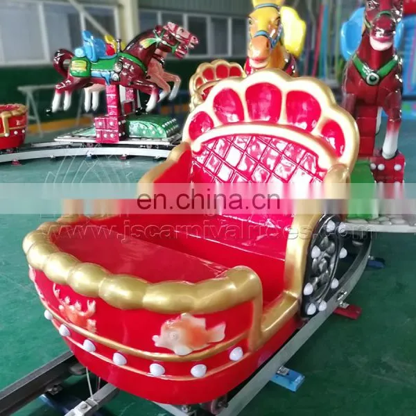 China Suppliers Fairground Amusement Park Playground Equipment Small Horses Train Rides for Sale photo-3