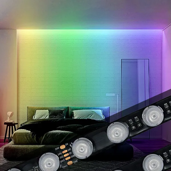 Professional Wash Led Strip Light 24leds/meter 30mm 28w/m 24v Factory Direct For Building photo-2