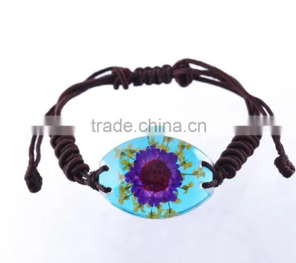 Lovely Souvenir Real Flowers Resin Fashion Bracelet photo-2