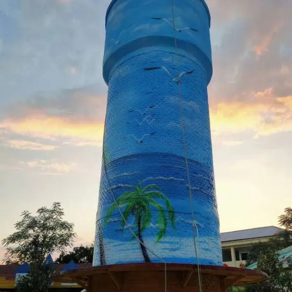 High - Altitude Mountain Rope Painting and Graffiti in Jiaozuo, Henan_overpass Painting_production of Wall Paintings on Cooling Towers, Chimneys and Cooling Water Towers photo-5