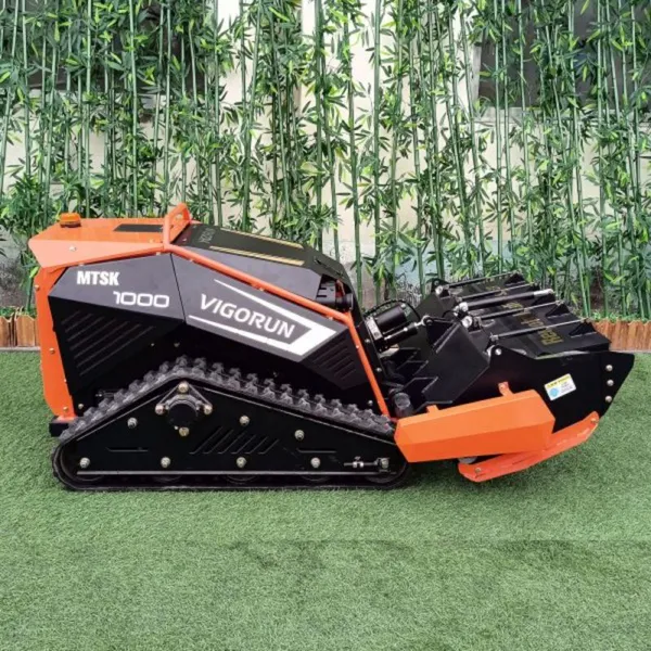 CE EPA Euro5 Professional Remote Flail Mower (MTSK1000 With Flail Mower) MTSK1000 1500W Power 10-165mm Cutting Height Adjustable photo-2