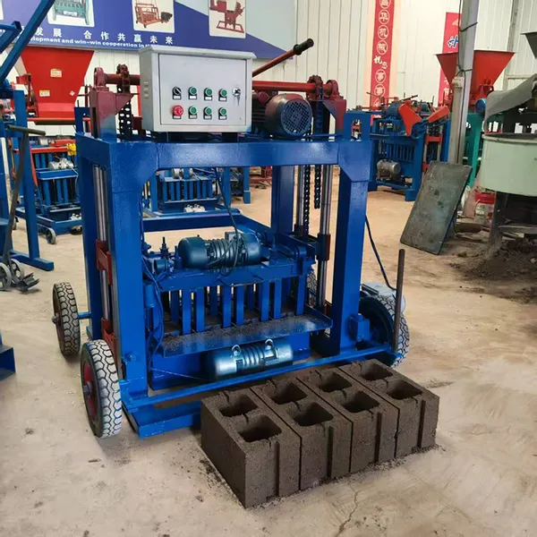 Single-phase Mobile Pallet-free Cement Block Making Machine With Interchangeable Molds photo-2