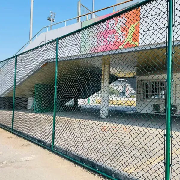 Diamond Knitted Chain Link Fence for Tennis Court - Galvanized PVC Coated Sports Court Netting photo-3