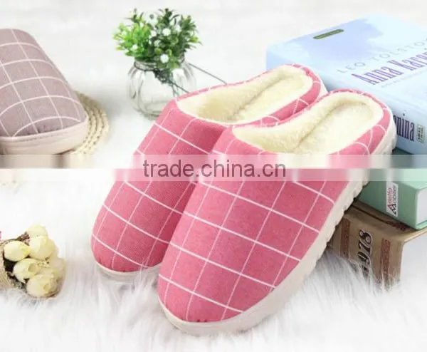 2015 Fashion Warm Indoor Slippers High Quality Bedroom Slippers For Couple photo-2