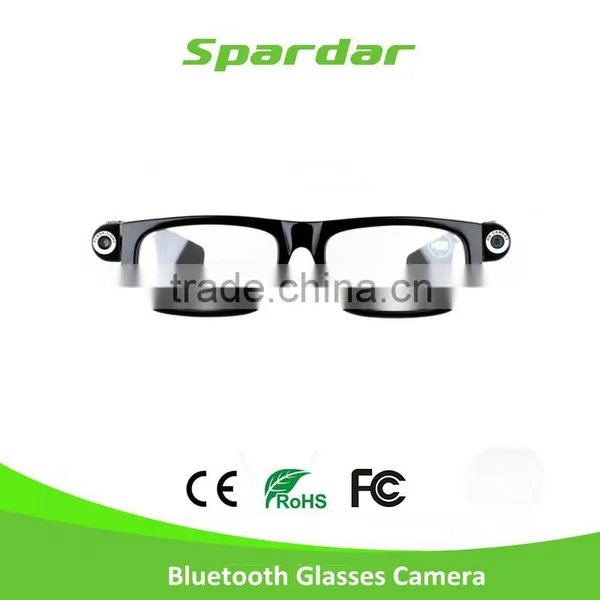 Camera Mounted Video Glasses with Bluetooth