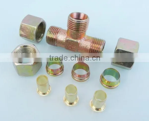 Carbon Steel Pipe Fitting 10 Pieces Fitting for Nylon Tube