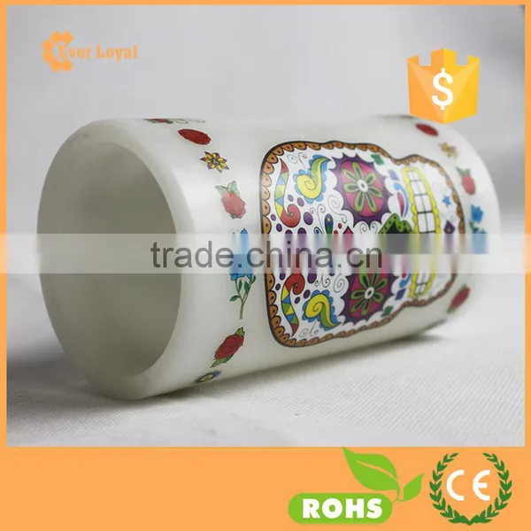 Wholesale Candle LED Color Print Candle Skull Windproof Candle LED Light photo-3