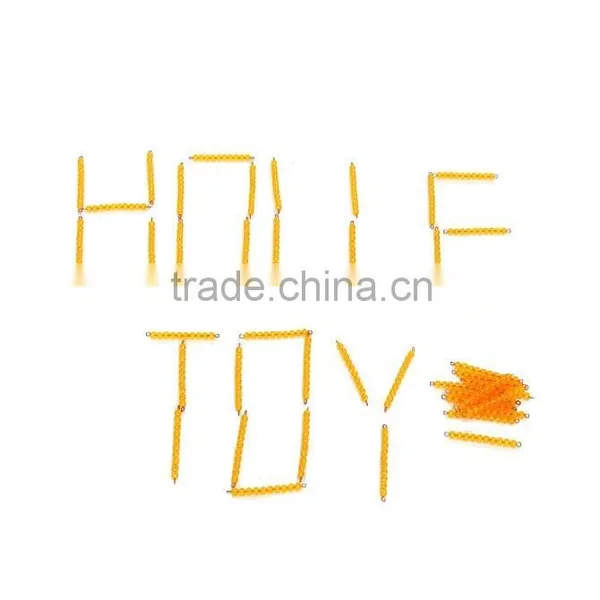 Montessori Materials Toys 45 Golden Bead Bars of Ten Teaching Aids photo-2