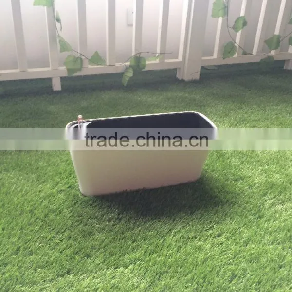 Flower Pot Painting Designs , Trough Shape Painting Flowerpot With Water Level Indicator photo-2