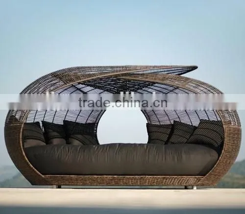 Morden Ourdoor Wicker Nestrest Leisure Garden Furniture Angle Daybed photo-2