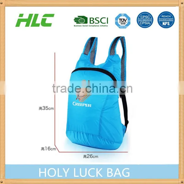 Wholesales Backpack Waterproof Backpack Foldable Ripstop Backpack With Small Zipper Pouch photo-5
