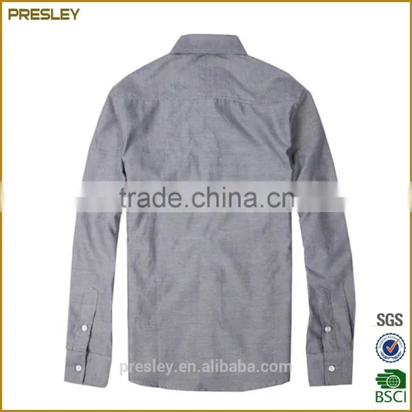 Wholesale Mens Dress Shirts Men Formal Long Sleeve Oxford Shirt From China photo-2