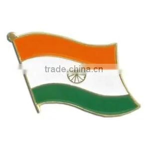 Metal Poppy Indian Flag Tin Pins Badge photo-2