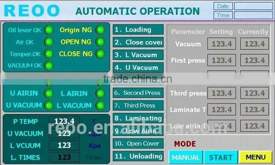REOO Full Automatic Laminator for Making Solar Module Conducton Oil Heating photo-6