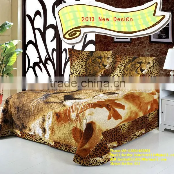 NEW DESIGN 3D Bedding Reactive Printed Cotton Comforter Bedding Set photo-2