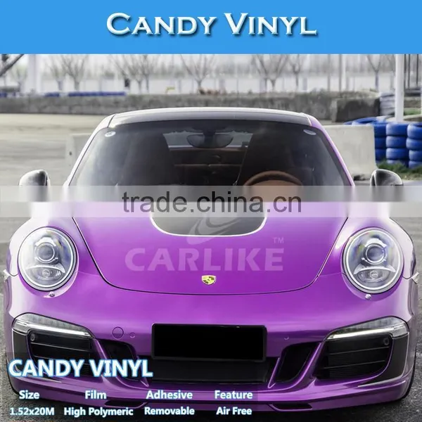 CARLIKE Stylish Matt/Glossy Candy Rose Vinyl Decorative Stickers for Car Design photo-3