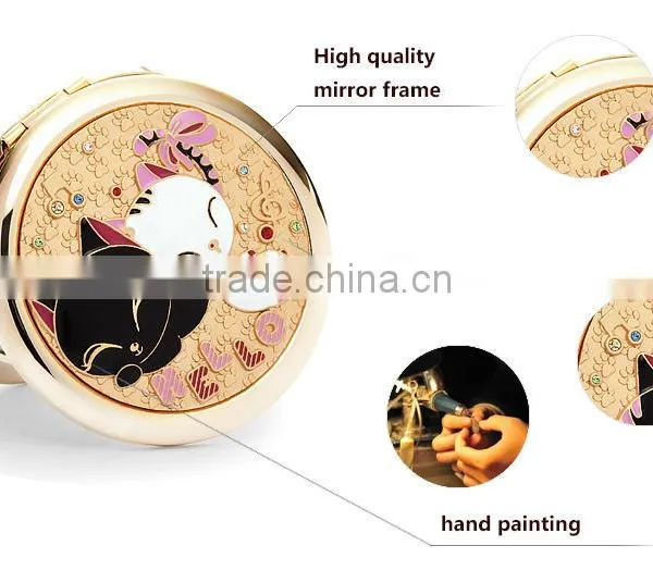 Personalized Cat Pocket Mirror Cosmetic Mirror photo-5
