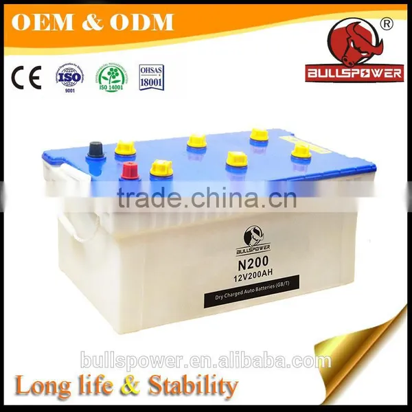 mf Car Battery 12v 200ah Dry Charge Battery N150