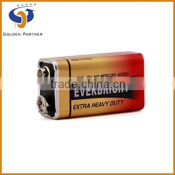 Import and Export Trade Metal Jacket Carbon 9 Volt Dry Cell Factory