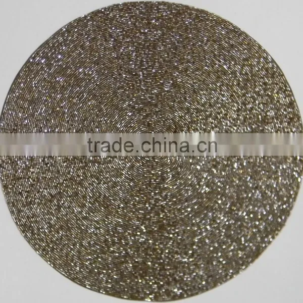Np10 Smoked Glass Beaded Embroided Placemat