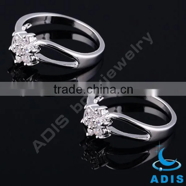 Brass Prong Zircon Stone New Style Fashion Jewelry Simple Finger Ring photo-4