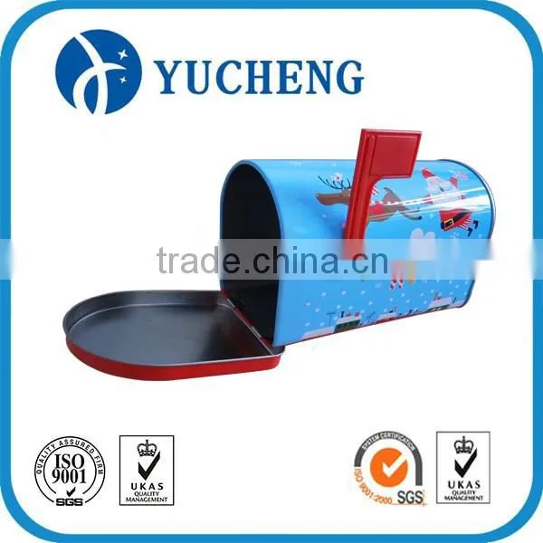 Wholesale Special Design Mail Box Shape Metal Tinplate Can photo-3