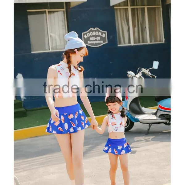 Summer Lycra Swimwear Snorkeling Jumpsuits Swim-shirt Parent-Child Holiday Shirt photo-6