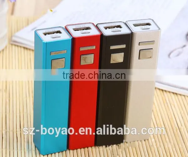 2016 Aluminum Alloy 2600 Mah Portable Power Bank, 2600 Mah Latest Design Power Bank