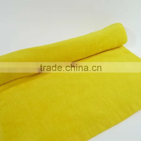 Yellow Cotton Velour Towel photo-2