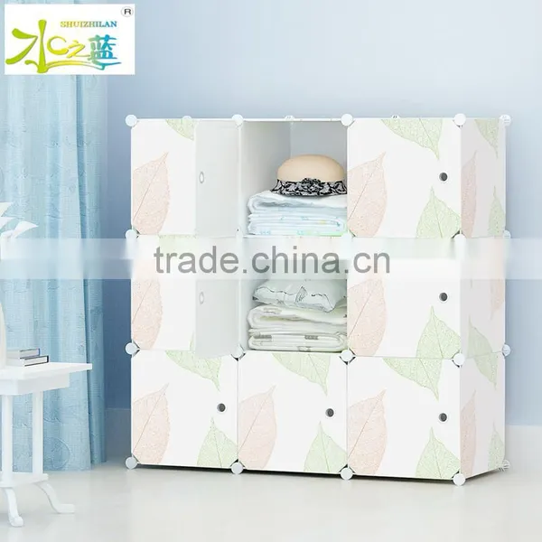 DIY Portable Bedroom Corner Plastic Clothes Wardrobe Box photo-5