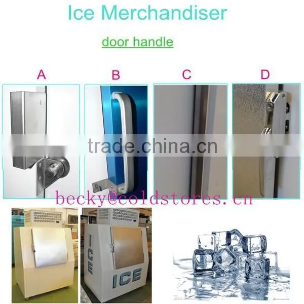 Gas Station Bagged Ice Storage Freezer With 2 Glass Door or Solid Doors photo-4