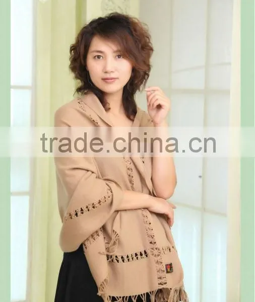 Warm Camel Wool Pashmina