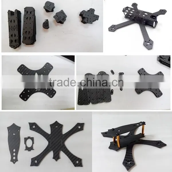 Quality 100% Carbon Fibre Sheet Cnc Parts Engineered for UAV Aircraft Structural Applications photo-3