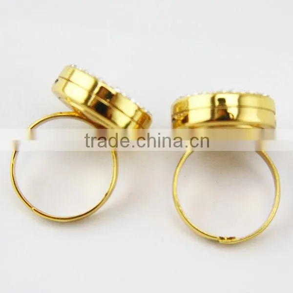 20MM Gold Jewelry Set Locket Ring photo-5