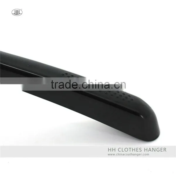 Whole Sale Black Plastic Clothes Hanger Coat Hanger With Logo photo-4