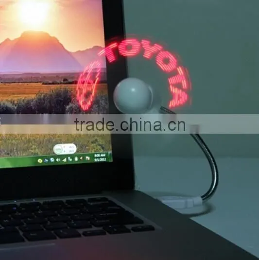 Mini USB Programmable LED DIY Messages Cooling Fan / Mini Usb Fan With Customized Led Message photo-3