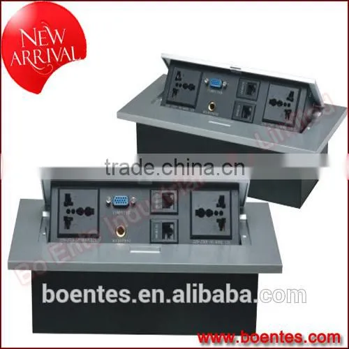 Conference Socket for Desktop Pop Up Power Outlet Box With USB Power Charging photo-4