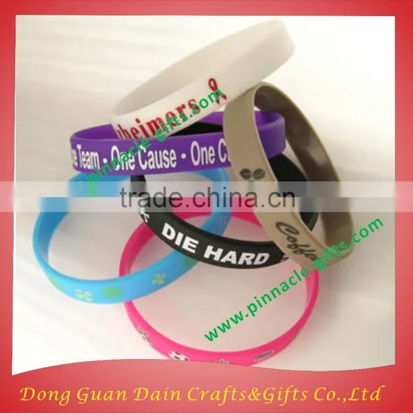 Eco-friendly Imprinting Customized Silicone Wristbands photo-4