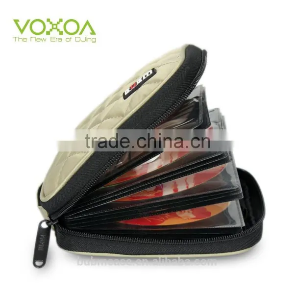 Fashion Black 32 Capacity 230D Space Twill PVC Fabric DVD Case CD Holder Personalized cd Case Dvd Cases photo-5