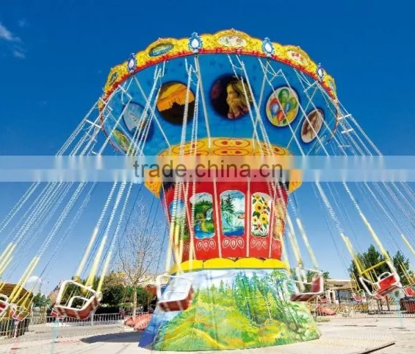 Funfair Swing Flying Chair Rides / Free Fall Tower / Amusement Park Equipment photo-5