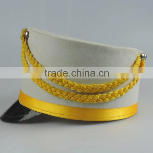 White Musical Playing Cap Top Hat Hard Hat photo-2