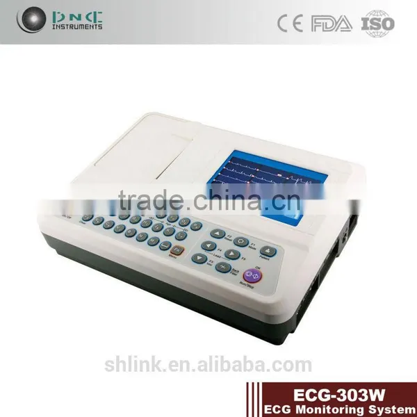ECG-303W ECG Monitoring System With Color Display ECG Monitor