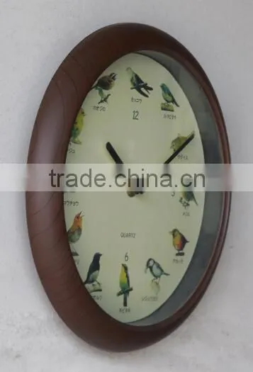 Plastic Birds Sounds Wall Clock photo-2