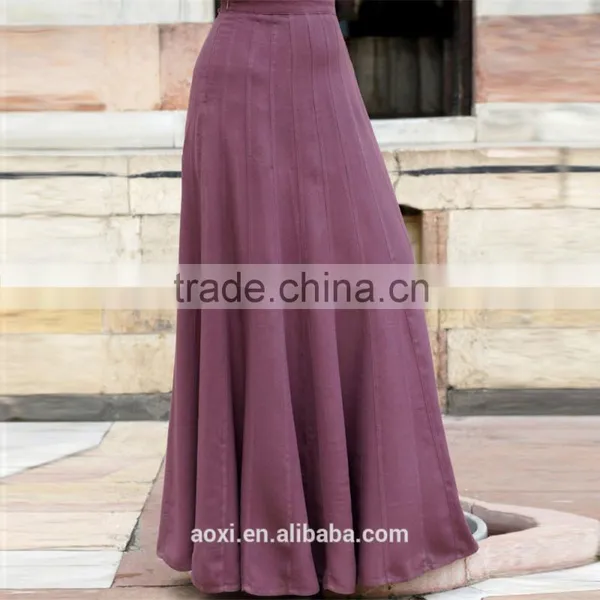 OEM Service China Factory Custom Made Denim Width Ethinic High Waist Skirt Woman Skirt photo-2