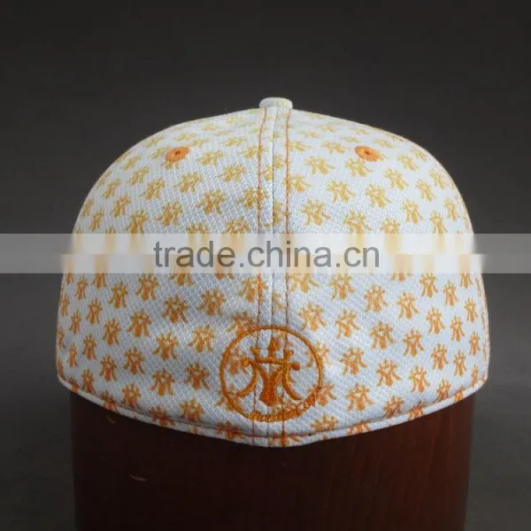 High Quality Flat Brim 3D Embroidered 6- Panel Fitted Cap photo-4